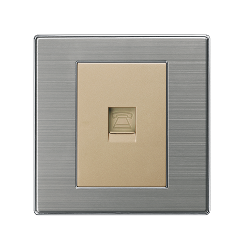 點開關(guān)  一位電話、電腦插座  D-015